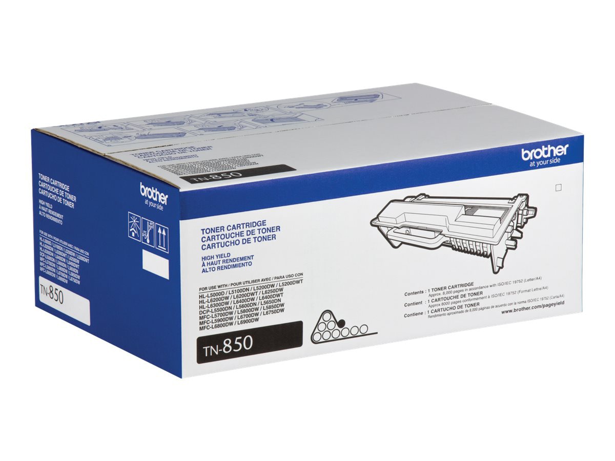Thumbnail 4 of 9 for Brother TN850 - High Yield - black - original - toner cartridge