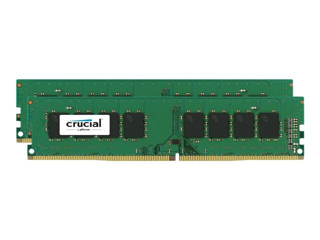 Crucial - DDR4 - 16 GB: 2 x 8 GB - DIMM 288-pin