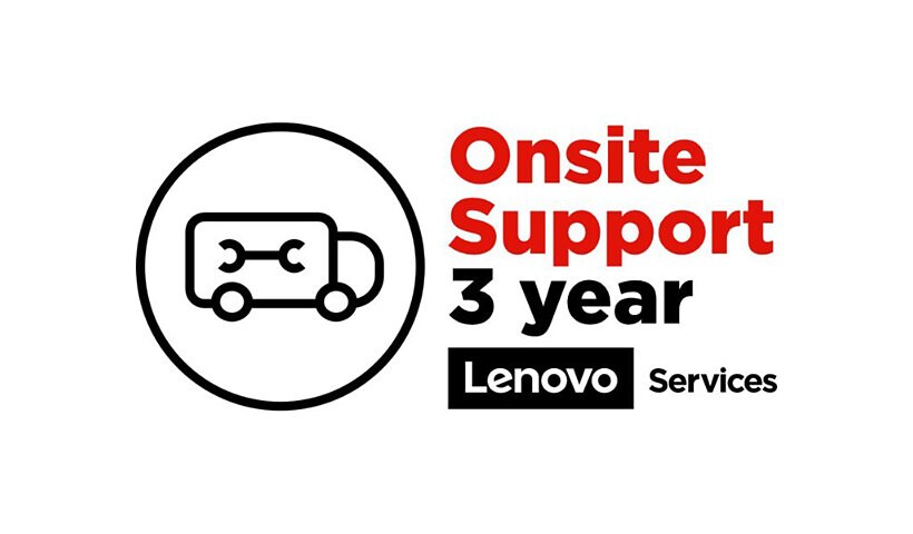 Lenovo On-Site Repair - extended service agreement - 3 years - on-site