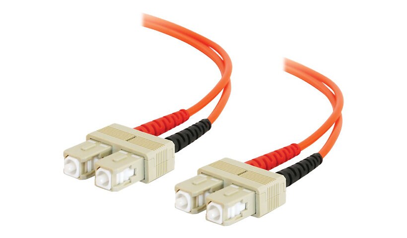 C2G SC-SC 62.5/125 OM1 Duplex Multimode Fiber Optic Cable (Plenum-Rated) -