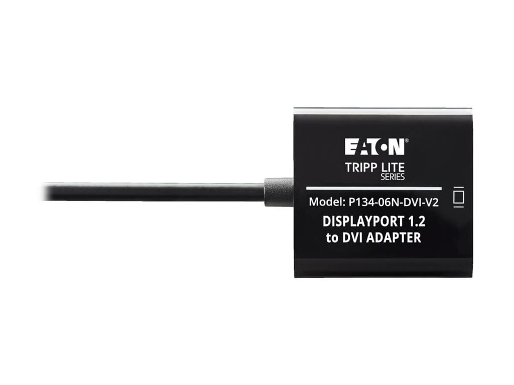 Thumbnail 4 of 8 for Eaton Tripp Lite Series DisplayPort to DVI Active Adapter Video Converter, DP ver 1.2, (M/F), 6-in. (15.24 cm)