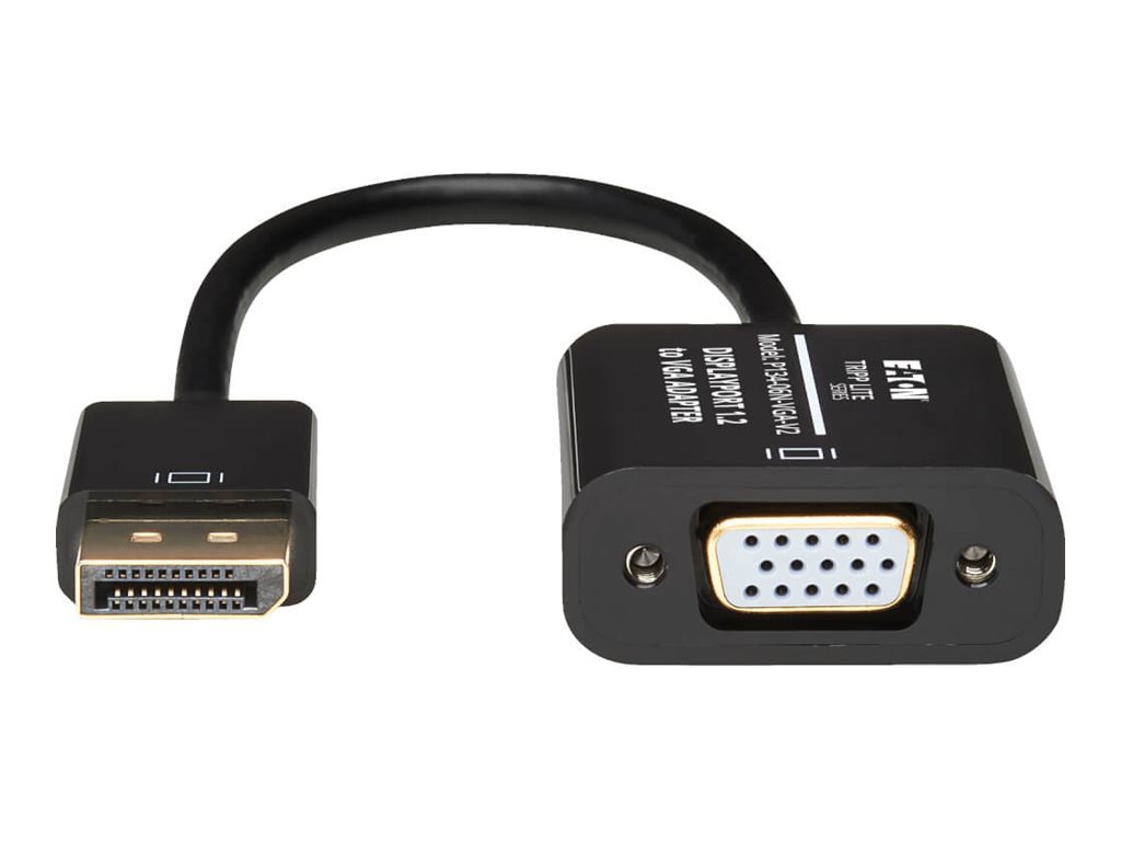 Thumbnail 2 of 7 for Eaton Tripp Lite Series DisplayPort to VGA Active Adapter Video Converter , DP ver 1.2 (M/F), 6-in. (15.24 cm)