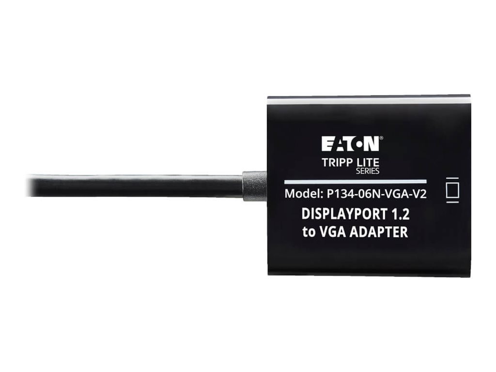 Thumbnail 6 of 7 for Eaton Tripp Lite Series DisplayPort to VGA Active Adapter Video Converter , DP ver 1.2 (M/F), 6-in. (15.24 cm)