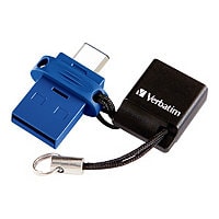 Verbatim Store 'n' Go Dual USB Flash Drive for USB-C Devices - USB flash drive - 64 GB