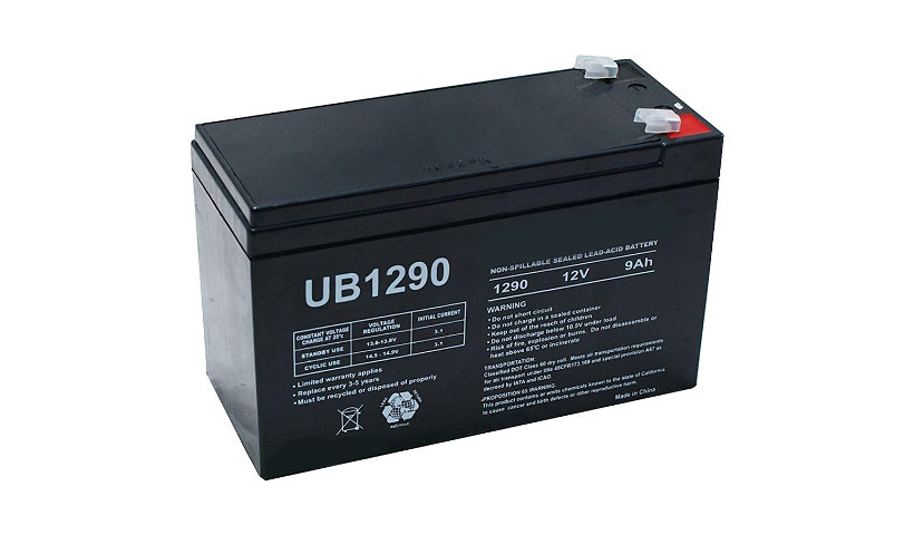 eReplacements Compatible Sealed Lead Acid Battery Replaces APC UB1290F2, Dell UB1290-F2, Dell UB1290F2, for use in Dell