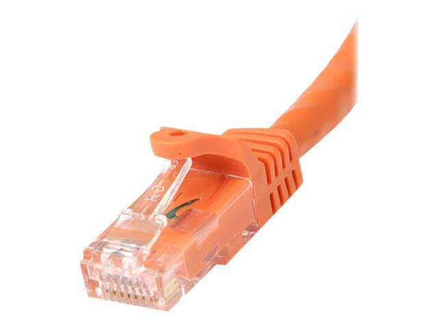 StarTech.com CAT6 Ethernet Cable 50' Orange 650MHz PoE Snagless Patch Cord