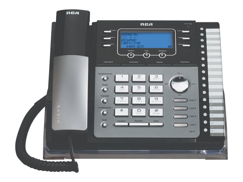 RCA ViSYS 25424RE1 - corded phone with caller ID/call waiting - 3-way call