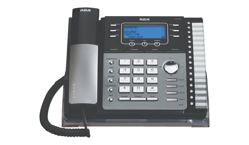 RCA ViSYS 25424RE1 - corded phone with caller ID/call waiting - 3-way call