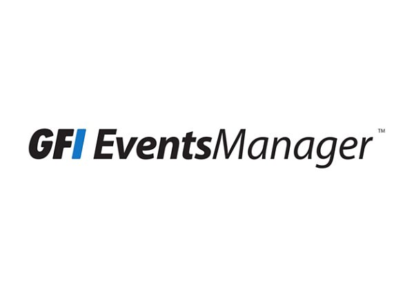 GFI EventsManager Premium Edition - license + 1 year Software Maintenance Agreement - 1 package