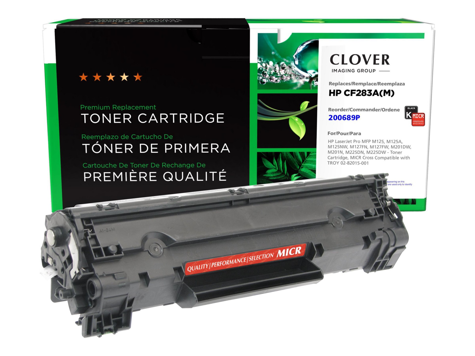 Clover Imaging Group - black - compatible - remanufactured - MICR toner cartridge (alternative for: HP 83A, HP CF283A)