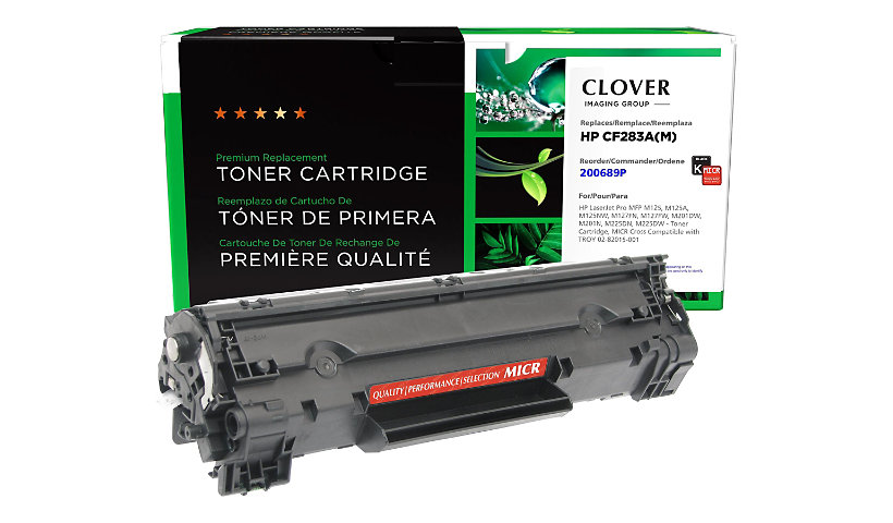 Clover Imaging Group - black - compatible - remanufactured - MICR toner cartridge (alternative for: HP 83A, HP CF283A)