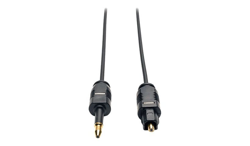 Eaton Tripp Lite Series Ultra Thin Toslink to Mini Toslink Digital Optical SPDIF Audio Cable, 2M (6.56 ft.) - digital
