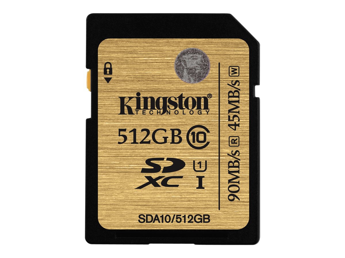 Kingston - flash memory card - 512 GB - SDXC UHS-I