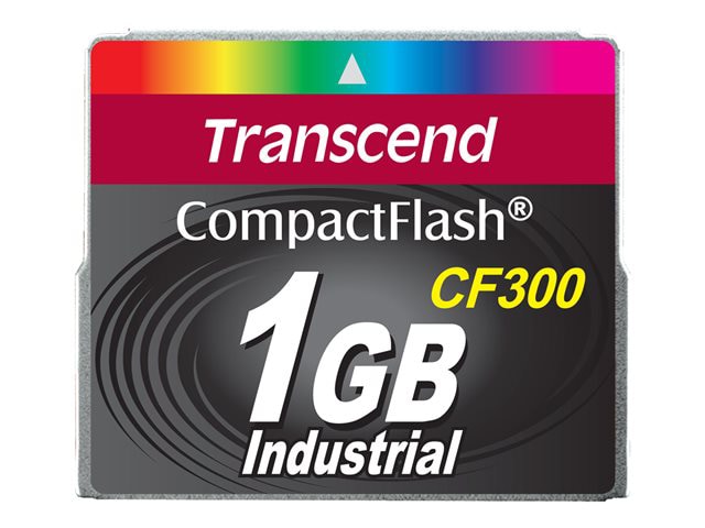 Transcend CF300 Industrial - flash memory card - 1 GB - CompactFlash