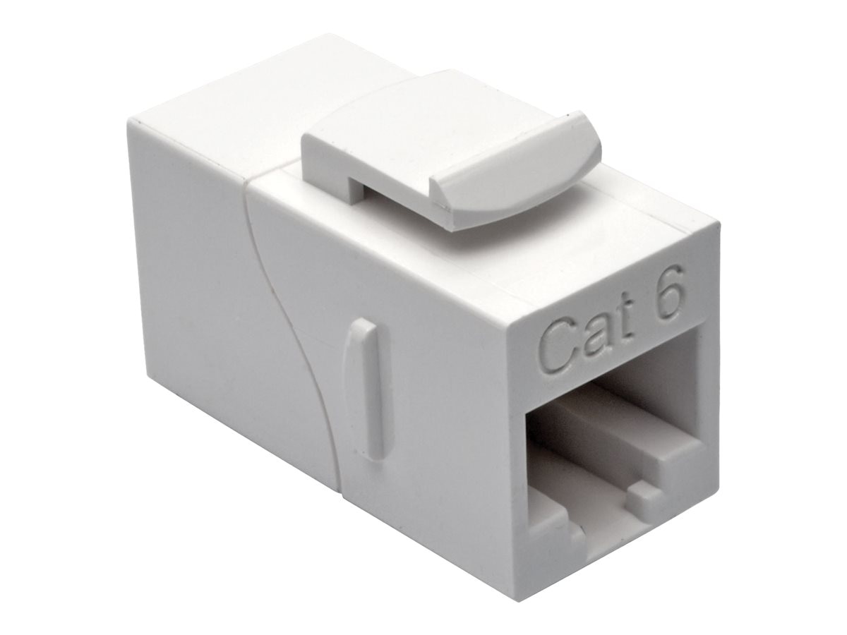 Thumbnail 3 of 4 for Eaton Tripp Lite Series Straight-Through Modular In-Line Snap-In Coupler - network coupler - TAA Compliant - white