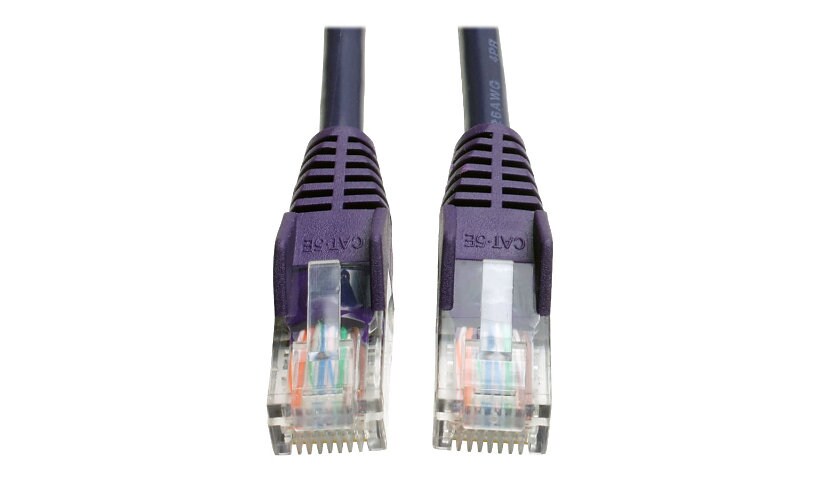 Eaton Tripp Lite Series Cat5e 350 MHz Snagless Molded (UTP) Ethernet Cable (RJ45 M/M), PoE - Purple, 14 ft. (4.27 m) -