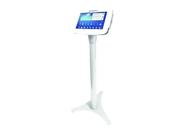 Compulocks Space Adjustable - Galaxy Tab A 9.7" Floor Stand - White - stand