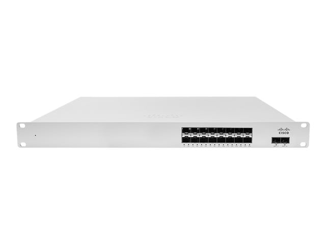 Cisco Meraki Cloud Managed Ethernet Aggregation Switch MS410-16 - switch - 16 ports - managed - rack-mountable