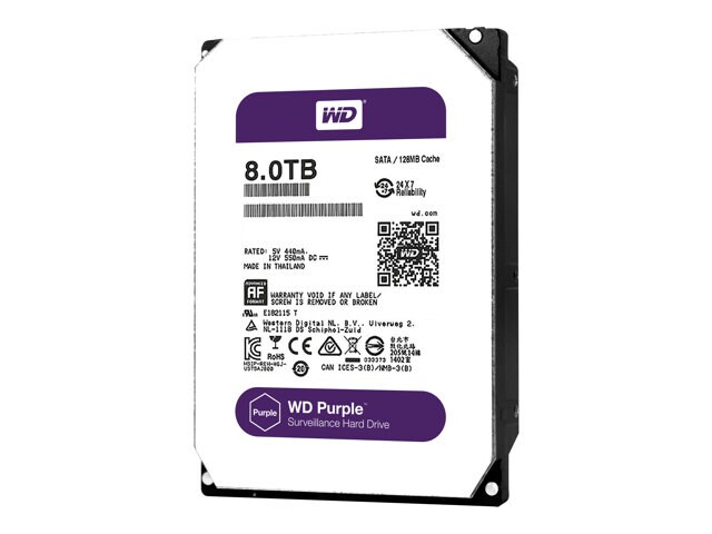 WD Purple WD80PURX - Surveillance hard drive - 8 TB