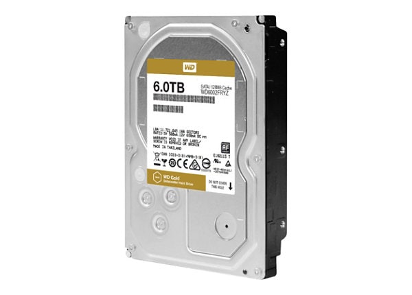 WD Gold Datacenter Hard Drive WD6002FRYZ - hard drive - 6 TB - SATA 6Gb/s