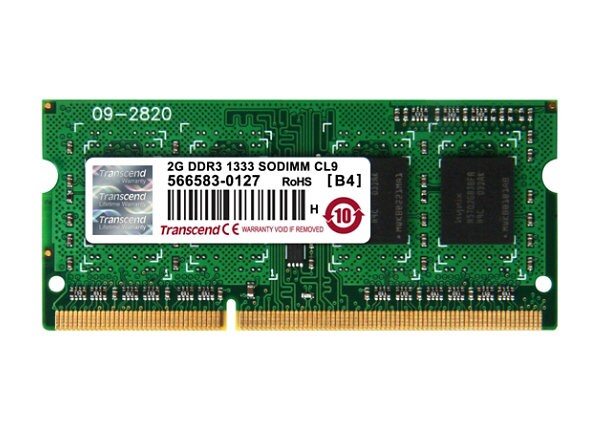 TRANSCEND 2GB DDR3 1333 SO DIMM 1RX8