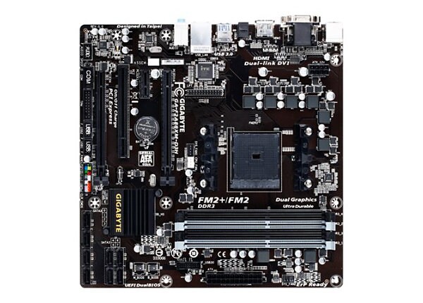 Gigabyte GA-F2A88XM-D3H - 3.0 - motherboard - micro ATX - Socket FM2+ - AMD A88X