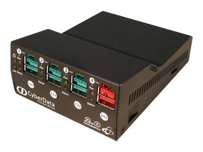 CyberData 4-Port PoweredUSB 2.0 Hub - hub - 4 ports - desktop