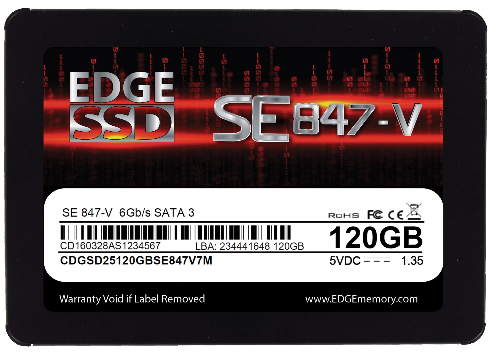 EDGE SE847-V - SSD - 120 GB - SATA 6Gb/s - TAA Compliant