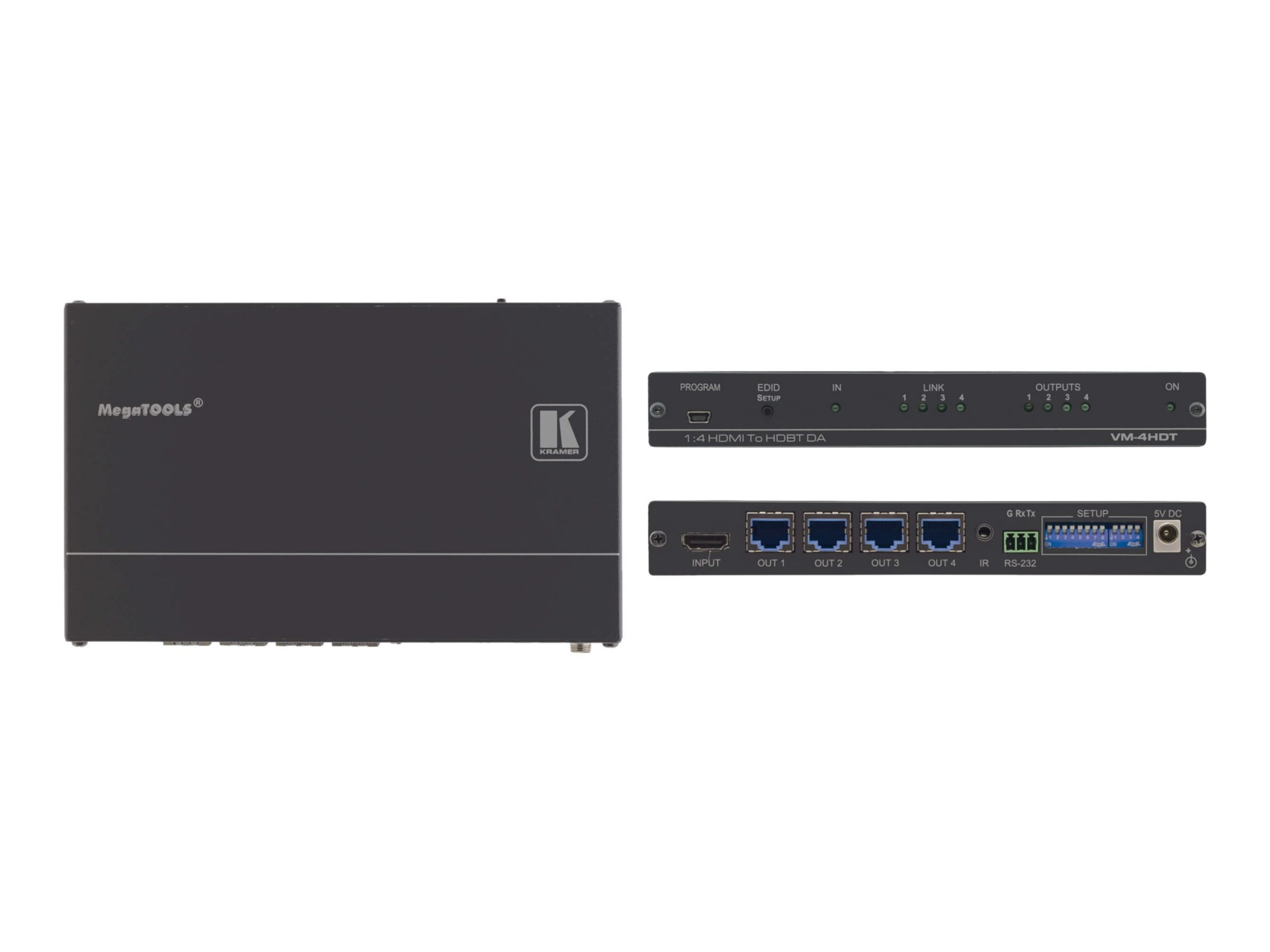 Thumbnail 2 of 2 for Kramer MegaTOOLS VM-4HDT distribution amplifier