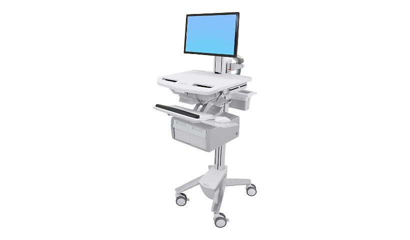 Ergotron StyleView cart - open architecture - for LCD display / keyboard / mouse / barcode scanner / CPU