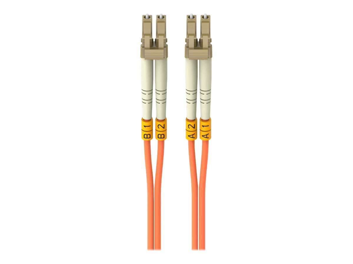 Belkin 10M Fiber Optic Cable; Orange Multimode LC/LC Duplex, 50/125 OM2 - patch cable - 10 m - orange