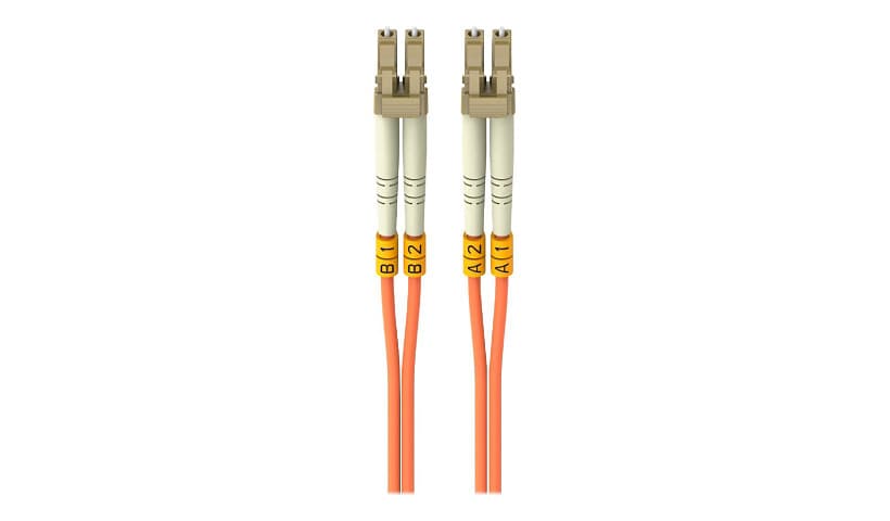 Belkin 10M Fiber Optic Cable; Orange Multimode LC/LC Duplex, 50/125 OM2 - patch cable - 10 m - orange