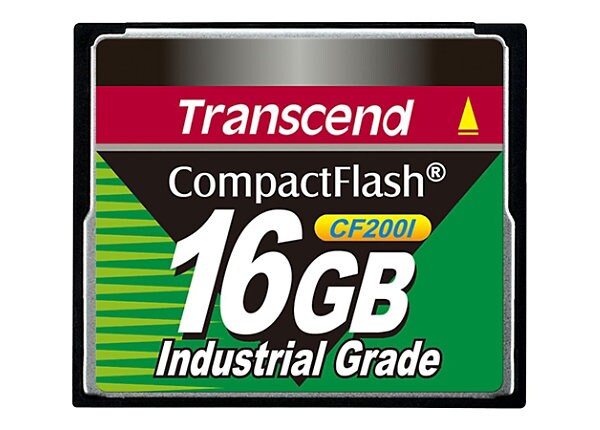 Transcend CF200I Industrial Grade - flash memory card - 16 GB - CompactFlash