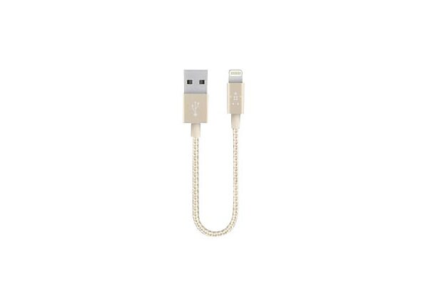 Belkin MIXIT Metallic Lightning to USB Cable - Lightning cable - Lightning / USB 2.0 - 15.24 cm