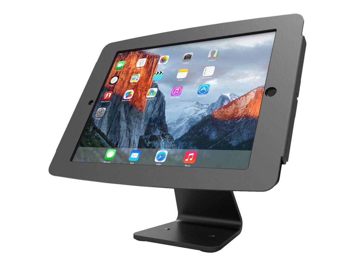 Maclocks iPad Secure Space Enclosure with Rotating 360° Kiosk Black - mounting kit