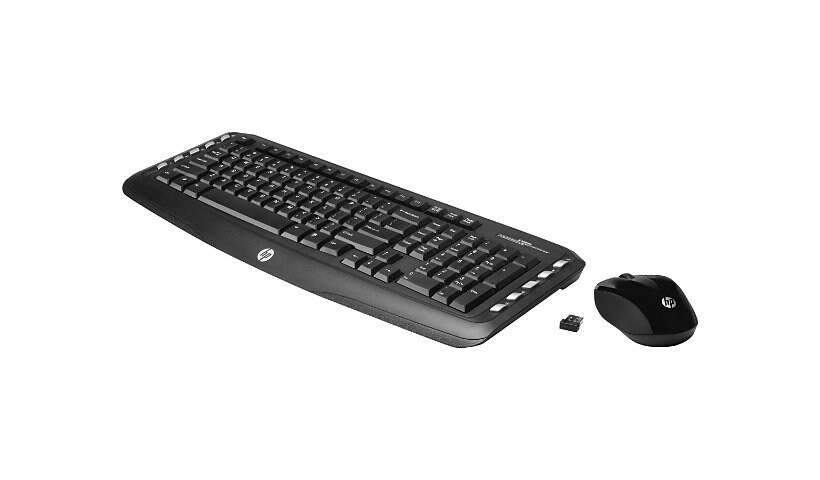 HP Classic Desktop - keyboard and mouse set - Canadian Bilingual - black