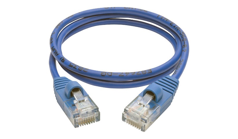 Eaton Tripp Lite Series Cat5e 350 MHz Snagless Molded Slim (UTP) Ethernet Cable (RJ45 M/M) - Blue, 2 ft. (0.61 m) -