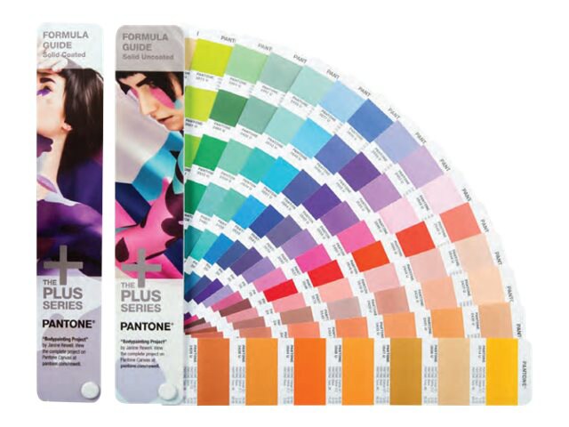Pantone The Plus Series FORMULA GUIDES Solid Coated and Solid Uncoated - printer color management kit