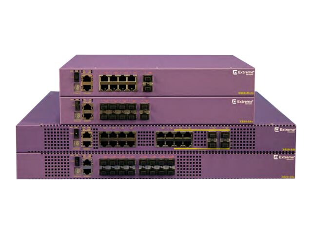 Extreme Networks ExtremeSwitching X620 X620-16x-Base - switch - 16 ports -  rack-mountable - 17401 - Ethernet Switches 
