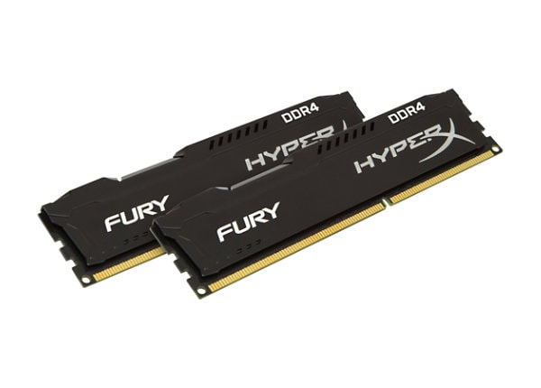 HyperX FURY - DDR4 - 8 GB: 2 x 4 GB - DIMM 288-pin - unbuffered