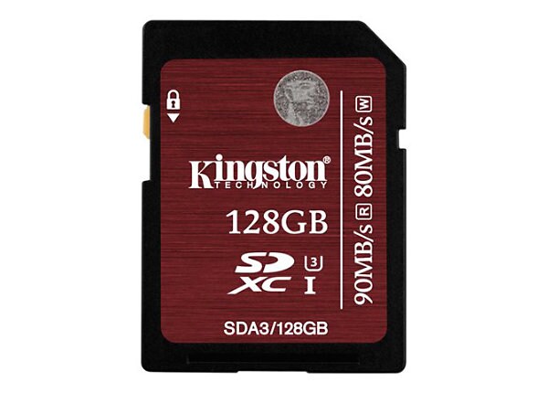 Kingston - flash memory card - 128 GB - SDXC UHS-I