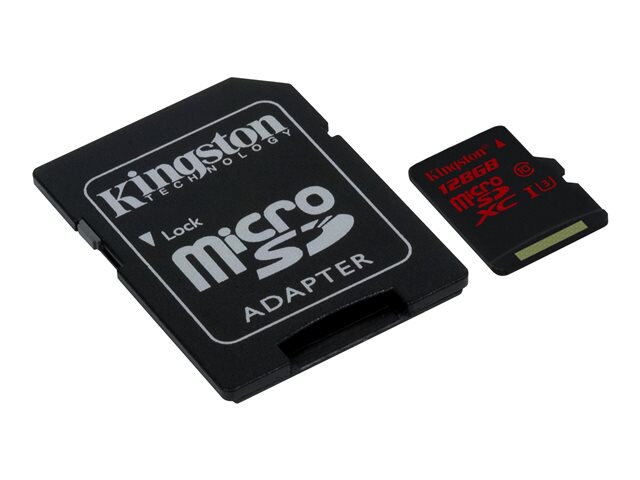 Kingston - flash memory card - 128 GB - microSDXC UHS-I