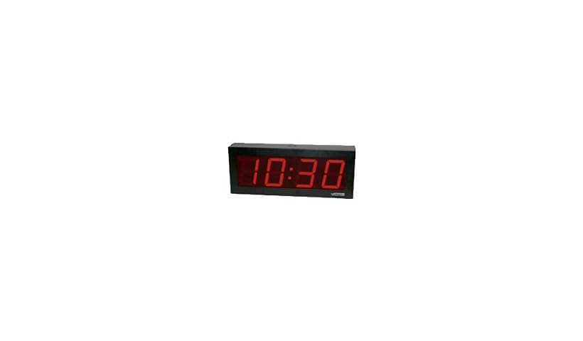 Valcom VIP-D440ADS - clock - rectangular - electronic - wall mountable, cei