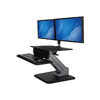 StarTech.com Sit-to-stand Workstation with Dual Monitor Articulating Arm
