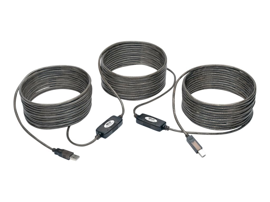 Tripp Lite 50ft USB 2.0 Hi-Speed Active Repeater Cable USB-A to USB-B M/M