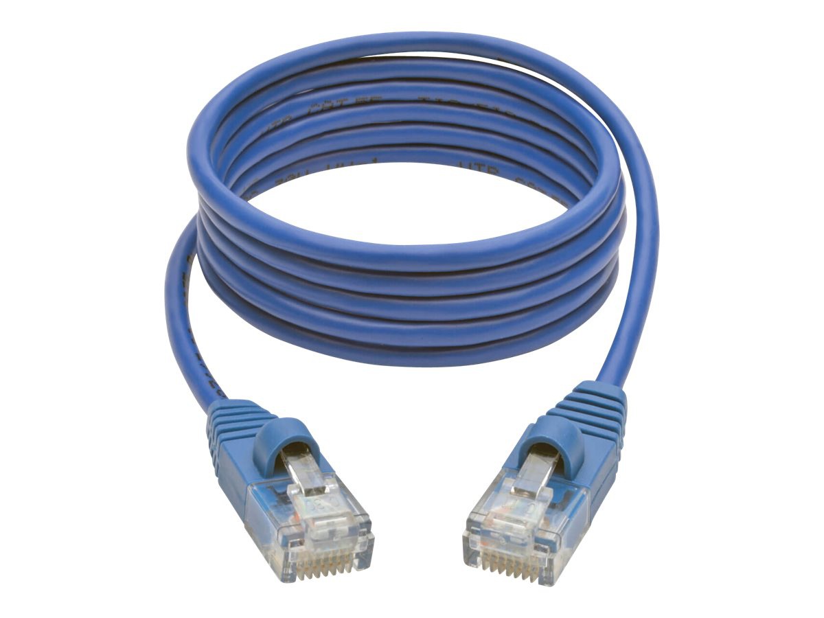Tripp Lite 4ft Cat5e Cat5 Snagless Molded Slim UTP Patch Cable RJ45 M/M Blue 4' - patch cable - 4 ft - blue