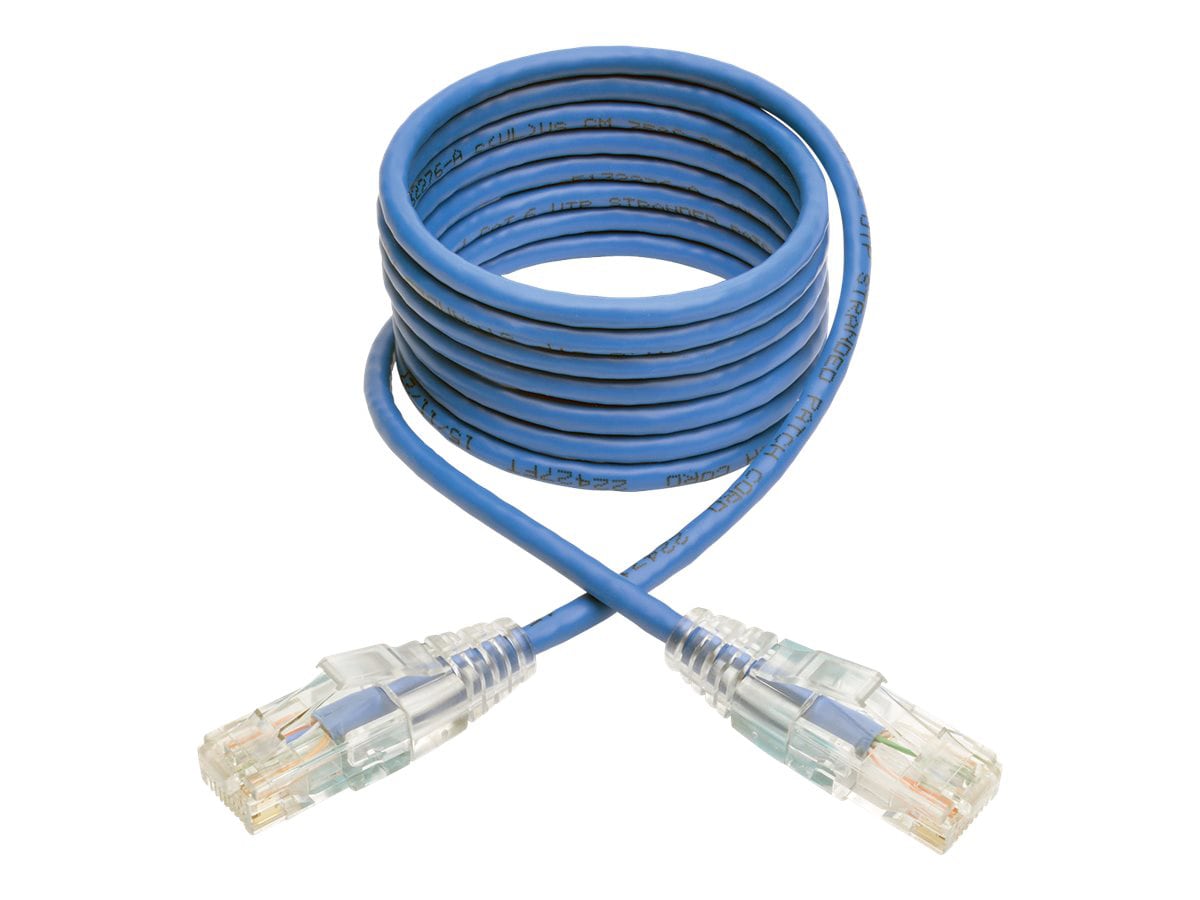Tripp Lite 5ft Cat6 Gigabit Snagless Molded Slim UTP Patch Cable RJ45 M/M  Blue 5' - patch cable - 5 ft - blue - N201-S05-BL - Cat 6 Cables 