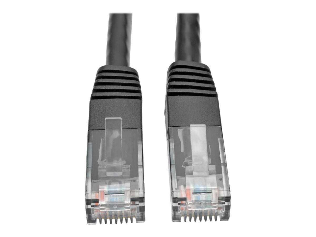 Eaton Tripp Lite Series Cat6 Gigabit Molded (UTP) Ethernet Cable (RJ45 M/M), PoE, Black, 5 ft. (1.52 m) - patch cable -