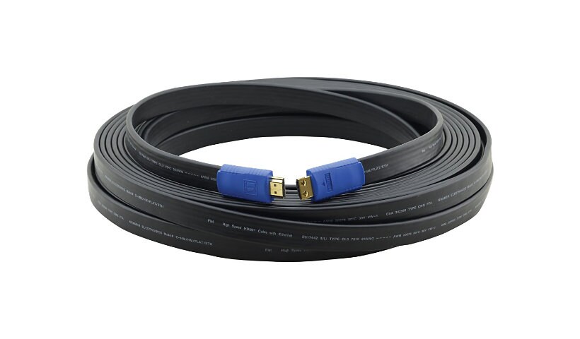 Kramer C-HM/HM/FLAT/ETH - HDMI cable with Ethernet - 7.6 m