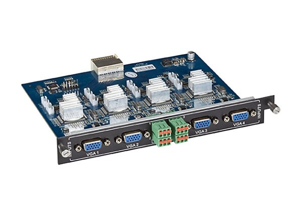 Black Box Modular Video Matrix Switcher Input Card VGA, Component, Composite, S-Video, Audio - expansion module
